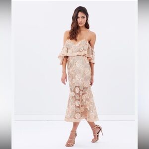 Alice McCall Diamond Dancer Northern Lights Cold‎ Shoulder Dress Size 2